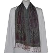 Wool Scarves Mens Winter Clothes Jacquard Design 12 x 60 inches