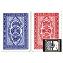 Da Vinci Ruote, Italian 100% Plastic Playing Cards, 2-Deck Poker Size Set by Modiano, Regular Index