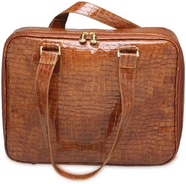Brown Faux Croc Bag