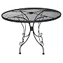 D.C. America Wrought Iron 42" Round Table-Black
