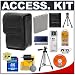 Deluxe Accessory Kit with Soft Leather Case + Transcend 4GB SDHC Card + Spare NP-40 Li-ion Battery + Tripod + Cameta Bonus Accessory Kit for Fuji Finepix F480 Digital Camera