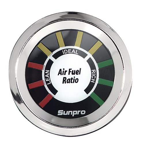 Sunpro CP8200 StyleLine Air/Fuel Ratio Gauge Dial - White Dial