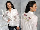 Roper® Sangria Embroidery Blouse