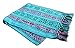 Del Mex Mexican Rebozo Shawl Blanket Doula (Regular (6 ft x 2.5 ft), Turquoise)
