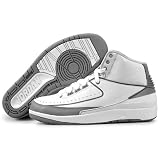 [ナイキ] NIKE AIR JORDAN 2 RETRO ナイキ エアジョーダン 2 レトロ WHITE/METALLIC SILVER-NTRL GRY メンズ スニーカー [並行輸入品]