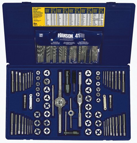 Irwin Tools 26377 117 Piece Machine Screw/Fractional/Metric Tap and Hex Die Set with Drill Bit Set