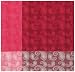 Durable Woven Jacquard 100% Cotton Paisley Pink and White Tablecloth 60x60 Inches