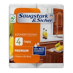 Saugstark & Sicher  K�chent�cher 4-lagig , 4 Rollen