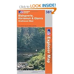 Blairgowrie, Kirriemuir and Glamis (OS Explorer Map Series): Strathmore West