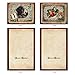 The Best Card Company Variety Pack of 10 Retro Christmas Greeting Cards with Envelopes, Humor Holiday Assortment for Men and Women (10 Designs, 1 Each) - Lacy Holidays M1760XS