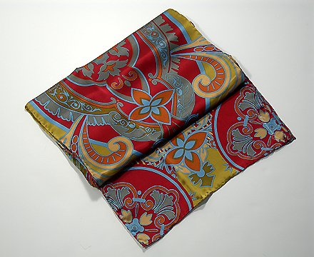 Renaissance Scarf - red/blue