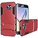 Galaxy Note 5 Case, [Heavy Duty] Galaxy Note 5 Cases with Kickstand [Dual Layer] Hard Case Cover Protective Bumper Skin for Samsung Galaxy Note 5, Black/Red