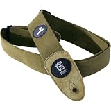 U.S. Blues Guitar Strap with Suede Ends - Tan