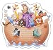 Book Noah's Ark (Christian Shape Stickers)