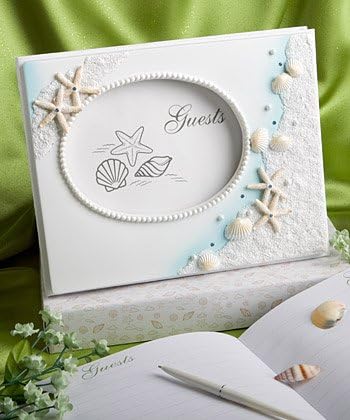 Baby Keepsake: Finishing Touches Collection beach themed wedding guest book