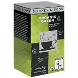 Harney & Sons Fine Tea, Organic Green with Citrus & Ginkgo, Case of Six 20 Tea Bags each (120 bags)