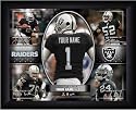 Oakland Raiders Personalized Action Collage Print