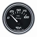 Equus 7234 Oil Pressure Gauge - Black