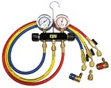 CPS Products MB234 Black Max Dual Brass AC Manifold for R-12 & R-134A