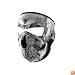 ZANheadgear Neoprene Skull Face Mask (Black/White)