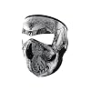 ZANheadgear Neoprene Skull Face Mask (Black/White)