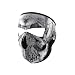 ZANheadgear Neoprene Skull Face Mask (Black/White)