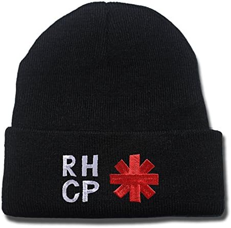 HAIHONG Red Hot Chili Peppers Band Logo Beanie Fashion Unisex Embroidery Beanies Skullies Knitted Hats Skull Caps