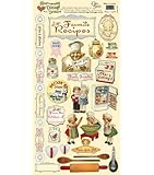 Heartwarming Vintage Cardstock Stickers 6"X12"Sheet-What's Cooking