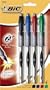 BIC Z4+ Needle Point Roller Pen, Extra Fine Point 0.5 mm, Assorted, 24 Pens