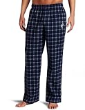 NBA Men's Cleveland Cavaliers One Color Logo Flannel Pant (Collegiate Navy Plaid, Large)