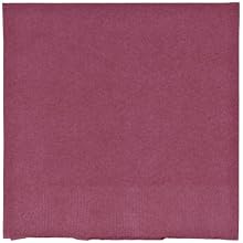 Boardwalk 42032 10" Length x 10" Width, Burgundy Color, 2-Ply Cocktail Napkin (Case of 250)
