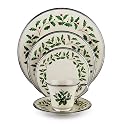 Lenox Holiday Platinum Ivory China 5-Piece Place Setting, Service for 1