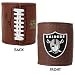 CC11 Oakland Raiders NFL Football Can Coozy Holder (Real Wilson Leather)