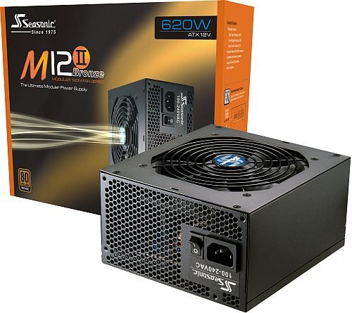 Seasonic M12II-620 Semi-Module 620W ATX12V Power Supply Unit - Silver