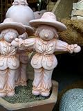 Eigenschaften Keramik&Design  / niedlicher Gartenwichtel als Vogelscheuche,Terracotta
