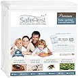 Queen SafeRest Premium Box Spring Encasement - 100% Waterproof, Bed Bug Proof, Hypoallergenic (Fits standard 7-9 in. H) - 360 Secure Micro Zipper - 10-Year Warranty