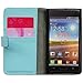 Bfun Packing Light Blue Card Slot Wallet Leather Cover Case For LG OPTIMUS L7 P705/P705G/700