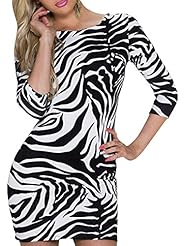 Sexy V-neck Polyester/Spandex Round Neck General Print Stretchy Club Dress/Jumpsuit/Mini Dress 