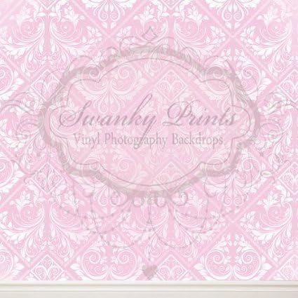 Swanky Prints TQ-1JAY-ZVHO 4' x 4' Pink Vintage Vinyl Photography Backdrop