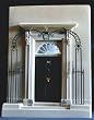 An Architectural Sculpture Bookend of Number 10 Downing Street in London By Timothy Richards