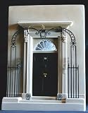 An Architectural Sculture of Number 10 Downing Street in London By Timothy Richards