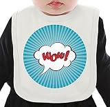 Pop Art Wow ネクタイを有する有機ビブ Medium