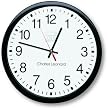 Charles Leonard Inc. Wall Clock with 14 Inches Thinline Quartz and 12 Inches Dial, Black and White, 1 per Box (76820)