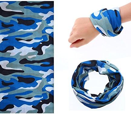RunNewLand Cycling Bicycle Riding Outdoor Sports Magic Scarf Blue Camouflage