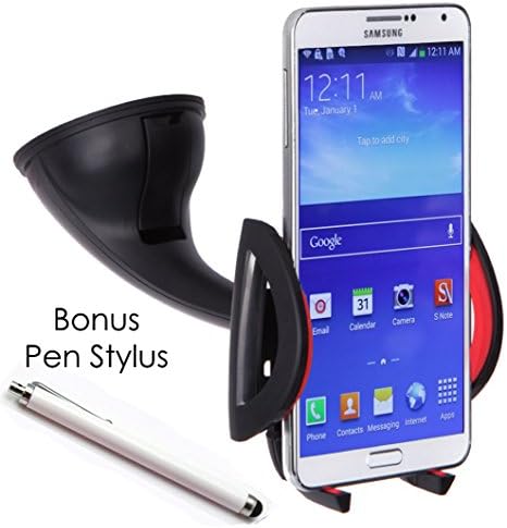 HoldieTM High Quality Cell Phone Holder For Car Windshield - Dashboard - Xtra Grip - Slick Design - Wide Span Fits iPhone 6 Plus,6,5S,5C,5, Galaxy S5,S4,S3,Note, HTC One,Nexus 5 - Protect Your Investment - Money Back Guarantee