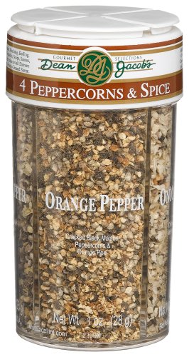 Dean Jacobs 4 Peppercorn & Spice Blends, 4-Ounce Large Jars (Pack of 4) by Dean Jacobs
