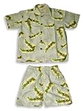 Coconut Pier - Boys 2-Piece Cabana Set, Grey, Green
