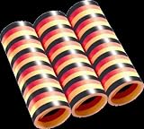 Produkt-Bild: Luftschlangen, schwarz-rot-gelb, 4 m, 3er-Pack