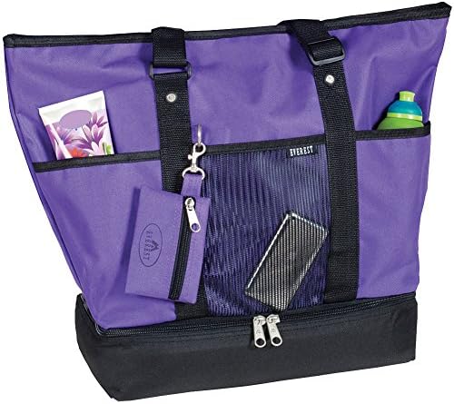 Deluxe Travel Tote With Pockets, Main Compartment & Insulated Cooler