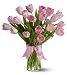 20 Pink Tulips - Premium